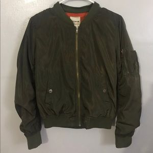 Better Be army green bomber jacket